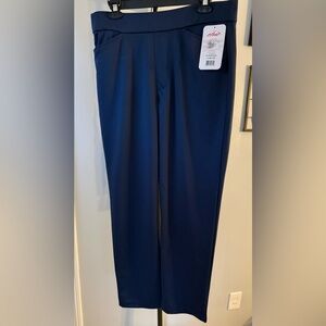 Chic Navy Straight Leg Pants Pull-on Pants NWT